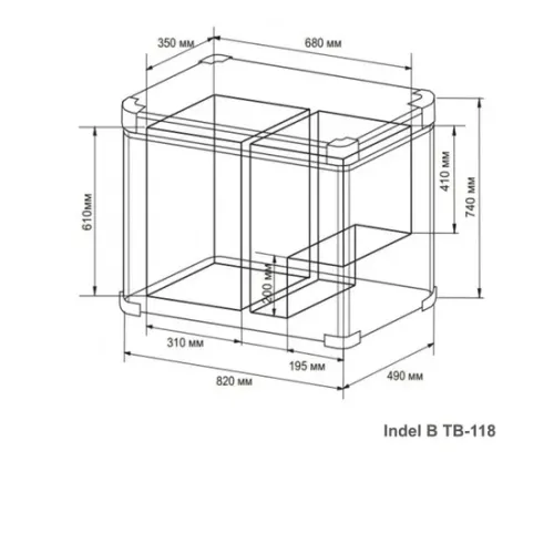 Автохолодильник INDEL B Travel Box STEEL TB118 DD STEEL BLACK