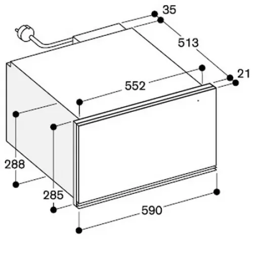 Шкаф для подогрева посуды GAGGENAU WSP222102