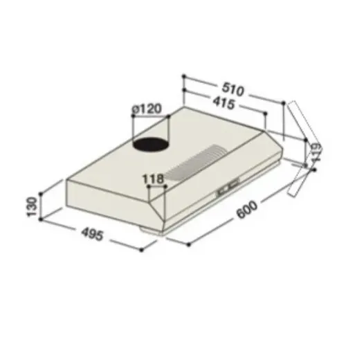 Вытяжка HOTPOINT-ARISTON 7h sl 6 cm ix ru/ha