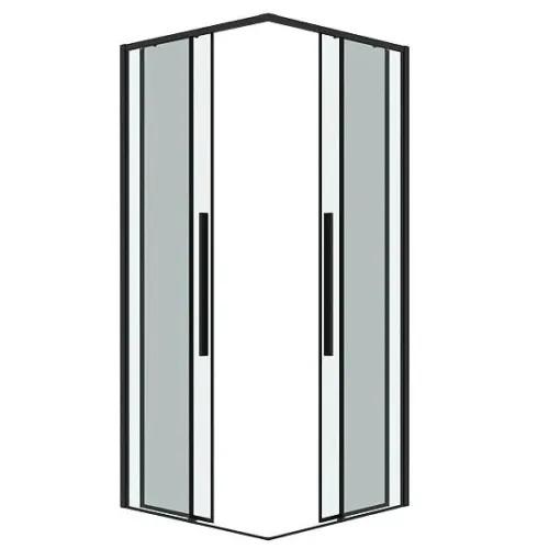 Душевое ограждение GROSSMAN 300.K33.01.1010.21.00 черный матовый