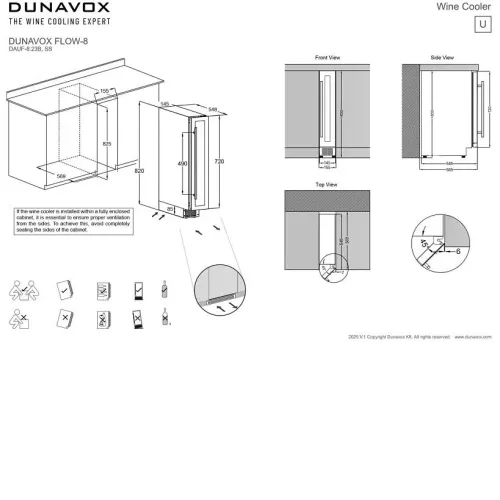 Винный шкаф DUNAVOX DAUF-8.23SS