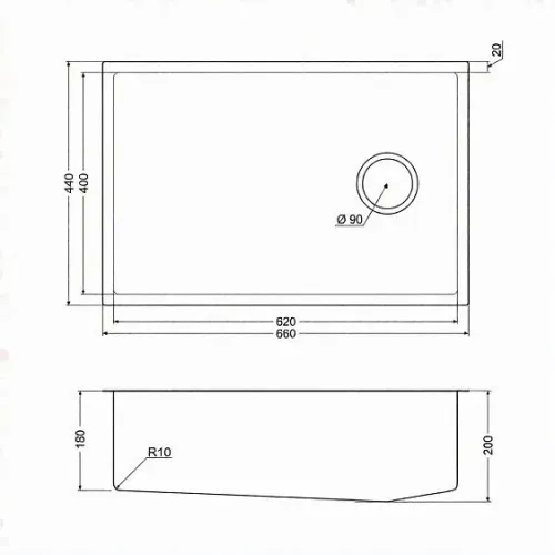 Кухонная мойка EMAR EMB-660(UN) PVD Dark