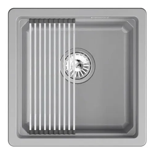 Кухонная мойка GRANULA KS-4501iU алюминиум