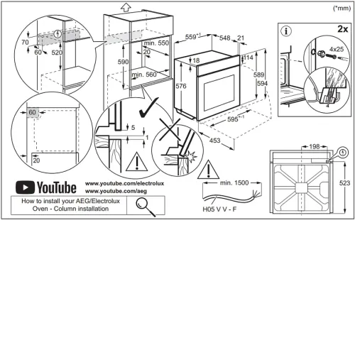 Духовой шкаф ELECTROLUX LOE8F38V