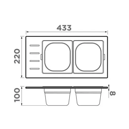 Контейнер OMOIKIRI DC-02-2-LG (4999077)