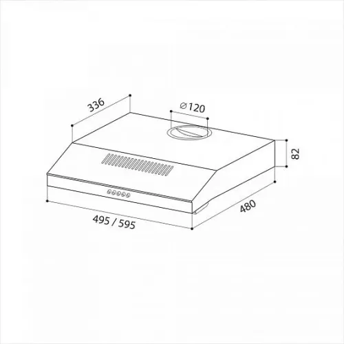 Вытяжка LEX inbox s 500 inox