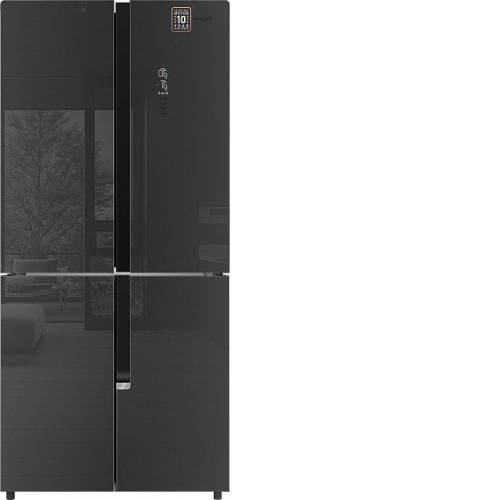Холодильник WEISSGAUFF WCD 450 Inox Glass NoFrost Inverter