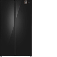 Холодильник WEISSGAUFF WSBS 1036 Inverter NoFrost Premium Black Glass