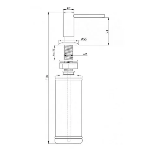 Дозатор PAULMARK Decus D004-GB