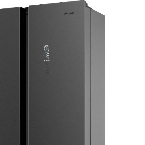Холодильник WEISSGAUFF WCD 450 Inox Glass NoFrost Inverter