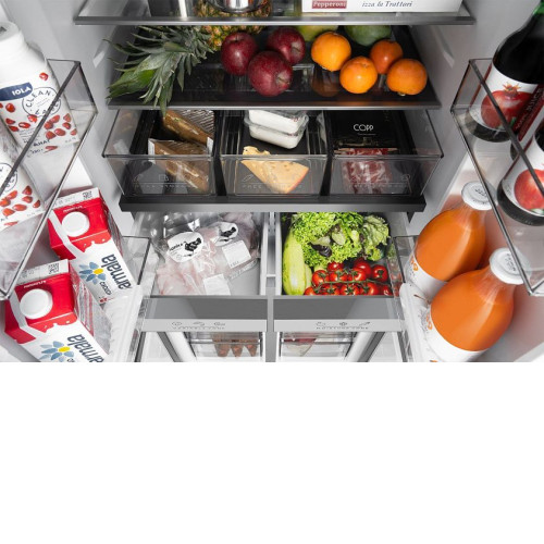 Холодильник WEISSGAUFF WCD 480 Total NoFrost Inverter Silk Inox Built-in