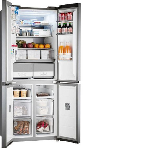 Холодильник WEISSGAUFF WCD 480 Total NoFrost Inverter Silk Inox Built-in