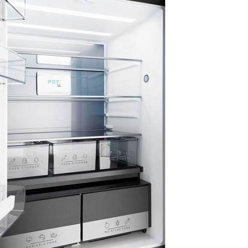 Холодильник WEISSGAUFF WCD 480 Total NoFrost Inverter Silk Inox Built-in
