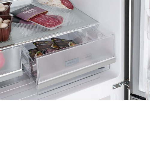 Холодильник WEISSGAUFF WCD 450 Inox Glass NoFrost Inverter