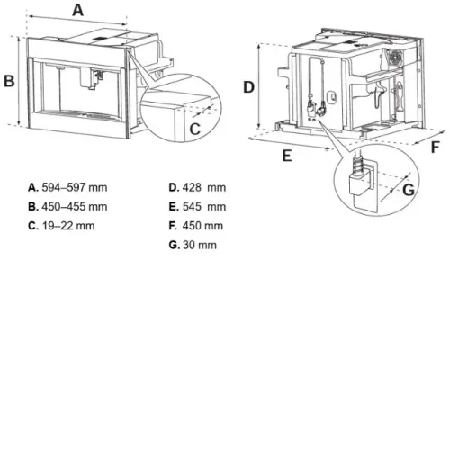 Кофемашина BERTAZZONI CM45MOD2WTB