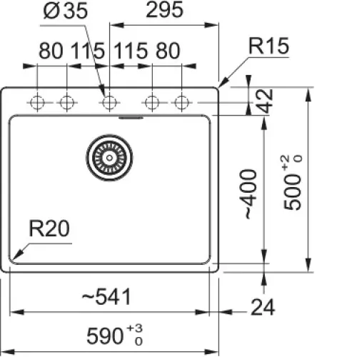 Кухонная мойка FRANKE MRG 610-54 FTL сахара (114.0744.800)