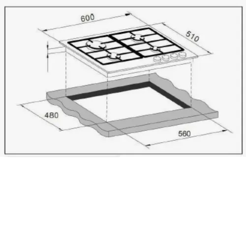 Варочная поверхность GORENJE GTW641AKB2