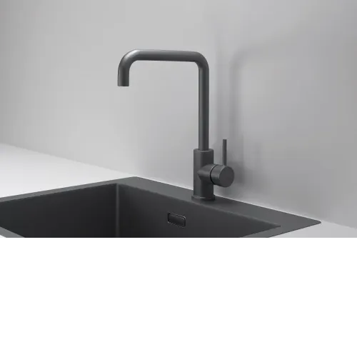 Смеситель GRANULA KS-7110 графит/матовый