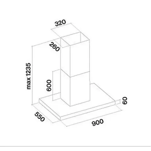 Вытяжка FALMEC PLANE ISOLA WHITE 90 PLUS (CPLI90.E23P2#EUB490F)