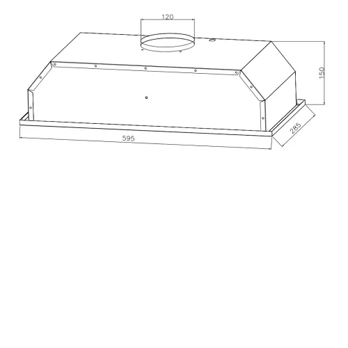 Вытяжка WEISSGAUFF BOX 600 White
