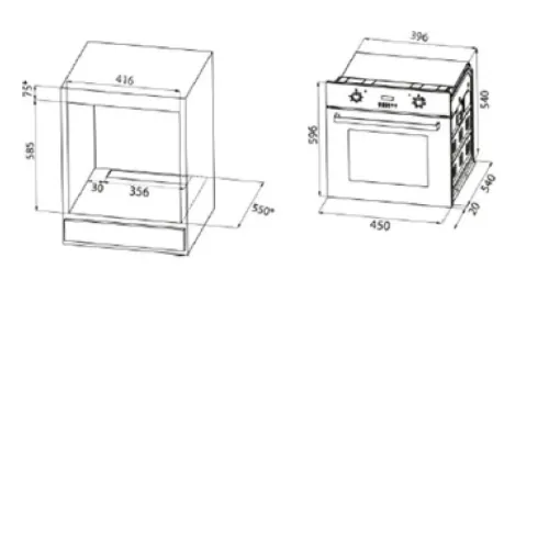 Духовой шкаф KORTING OKB 4591 GN