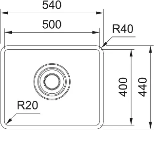 Кухонная мойка FRANKE MQX 110-50 нержавеющая сталь (122.0694.477)