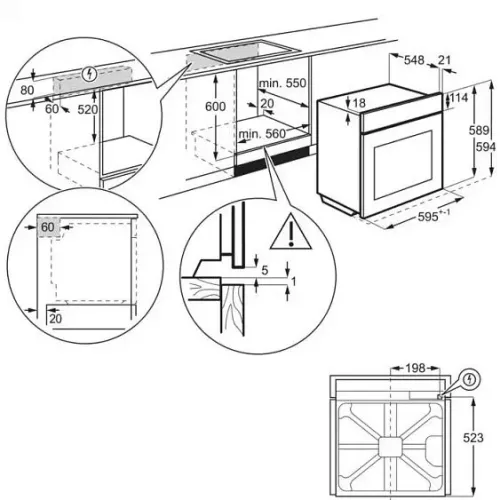 Духовой шкаф ELECTROLUX EOC9P3XH