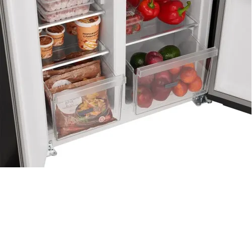 Холодильник WEISSGAUFF WSBS 600 B NoFrost Inverter Water Dispenser