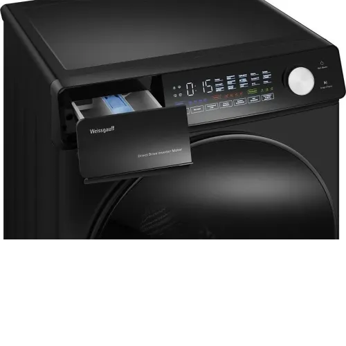 Стиральная машина WEISSGAUFF WM 45126 Steam Direct Drive Matt Black
