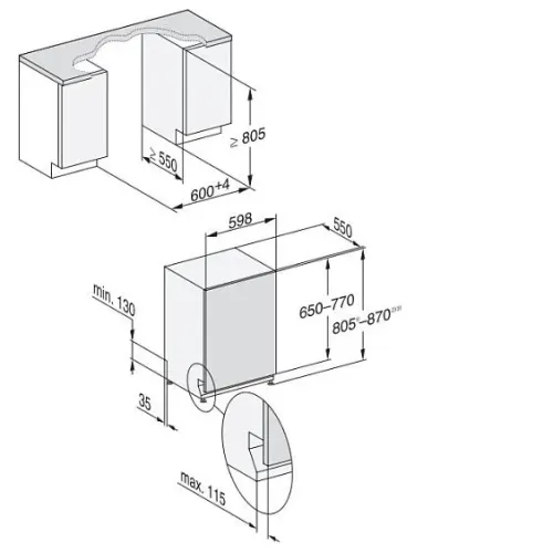 Посудомоечная машина MIELE G 7651 SCVi AutoDos OBSW
