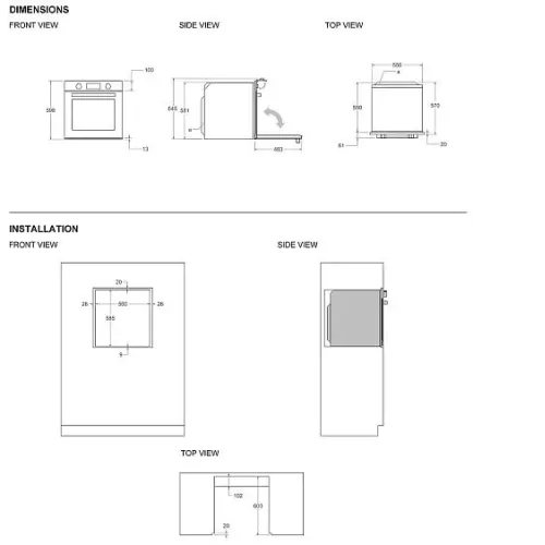 Духовой шкаф BERTAZZONI FMOD6117CTB3