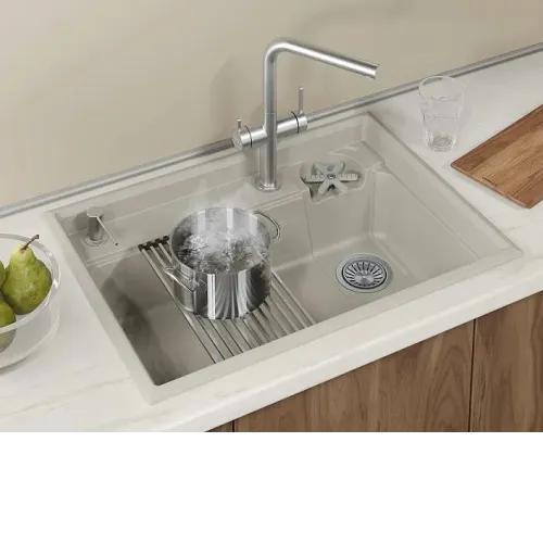 Кухонная мойка GRANULA 7308R креман