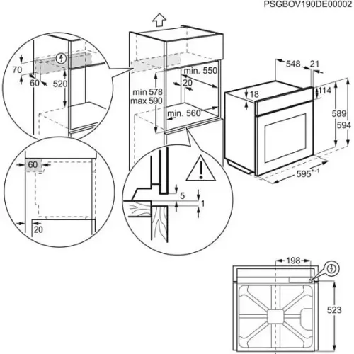 Духовой шкаф ELECTROLUX EOC9P3XH