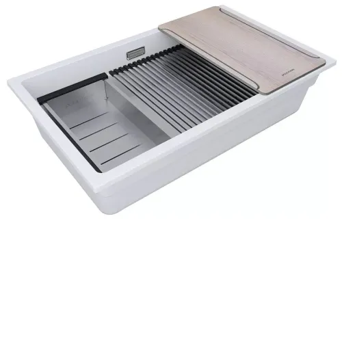 Кухонная мойка PAULMARK LUMI-MULTI SINK LU-MULTI 74-WH