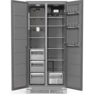Холодильник WEISSGAUFF WSBSI 450 Inverter NoFrost Grey