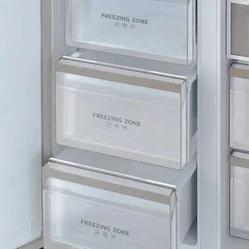 Холодильник TESLER RSD-537BI MARBLE BEIGE