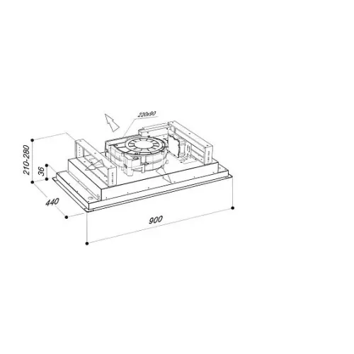 Вытяжка SIRIUS SLT 958 IX BRUSHLESS