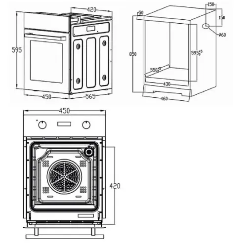 Духовой шкаф EVELUX EO 410 B