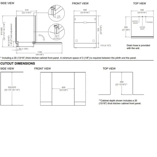 Посудомоечная машина BERTAZZONI DW60S3IBPSS
