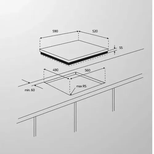 Варочная поверхность SIMFER H60V41O537