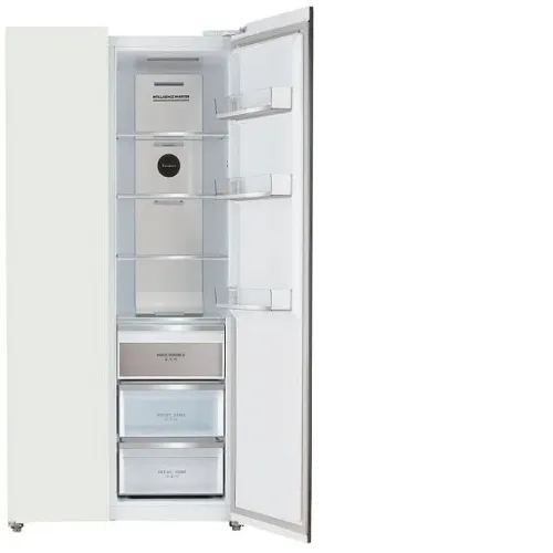 Холодильник TESLER RSD-537BI WHITE MATTE GLASS