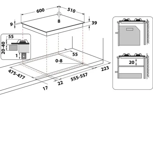 Варочная поверхность WHIRLPOOL GMT6422OW