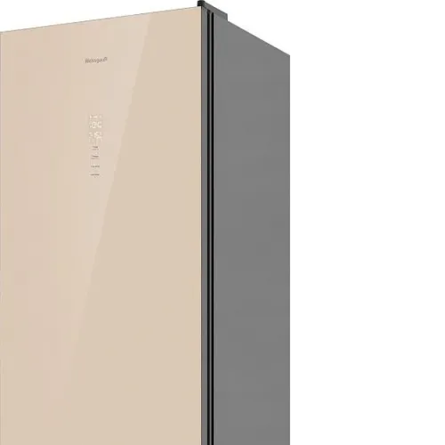 Холодильник WEISSGAUFF WRK 2000 Total NoFrost Inverter Beige Glass