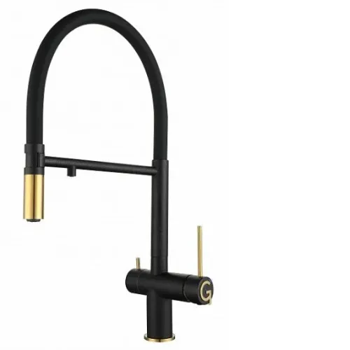 Смеситель RIVELATO Adria antracite oro