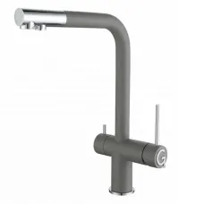 Смеситель RIVELATO Lugano grigio metallizzato cromo