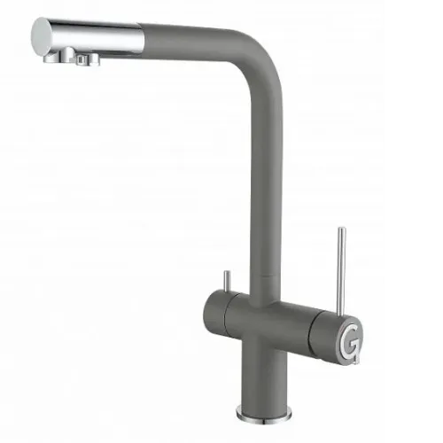 Смеситель RIVELATO Lugano grigio metallizzato cromo