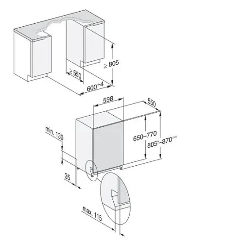 Посудомоечная машина MIELE G 5450 SCVi Active Plus