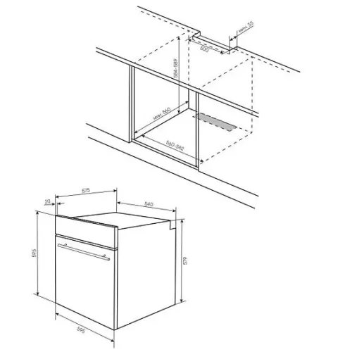 Духовой шкаф KUPPERSBERG HF 614 BB