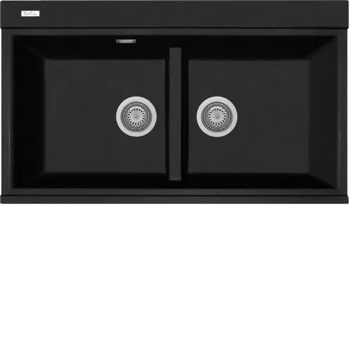 Кухонная мойка RIVELATO FONDE 8638-2 Nero opaco