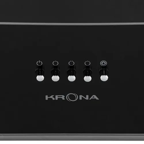 Вытяжка KRONA INGA 600 inox/black push button